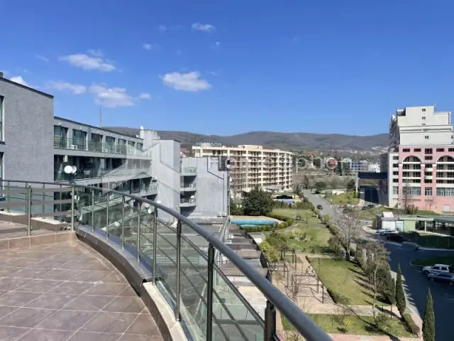 For Sale: Furnished Studio with Huge Terrace and Panoramic View – Just 3 Minutes from the Beach in Sunny Beach